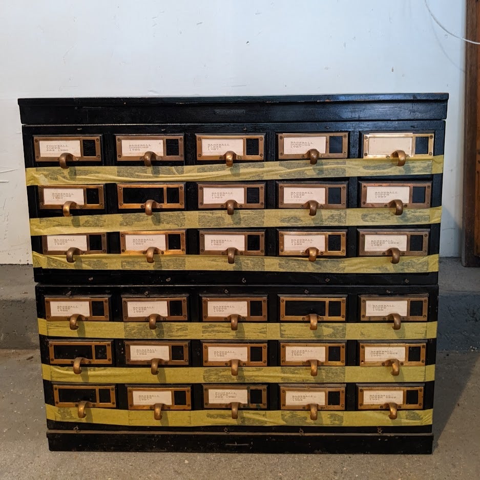 Vintage Card Catalog Drawers Orchid & Elm