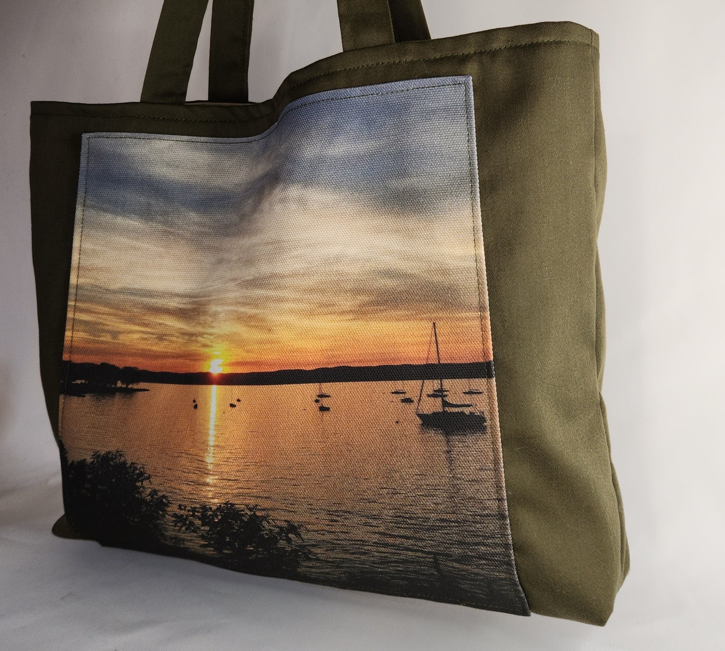Morning by the Riverside Tote Bag